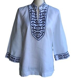 JM Collection 100% Linen Tunic